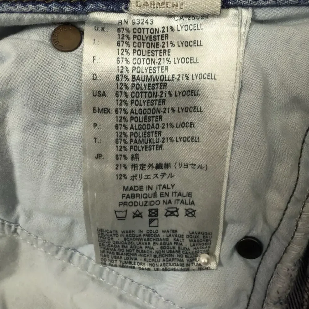 Diesel Jeans Mens Size 31 Blue Eyecons 2013 2 Edition Distressed Italy Denim